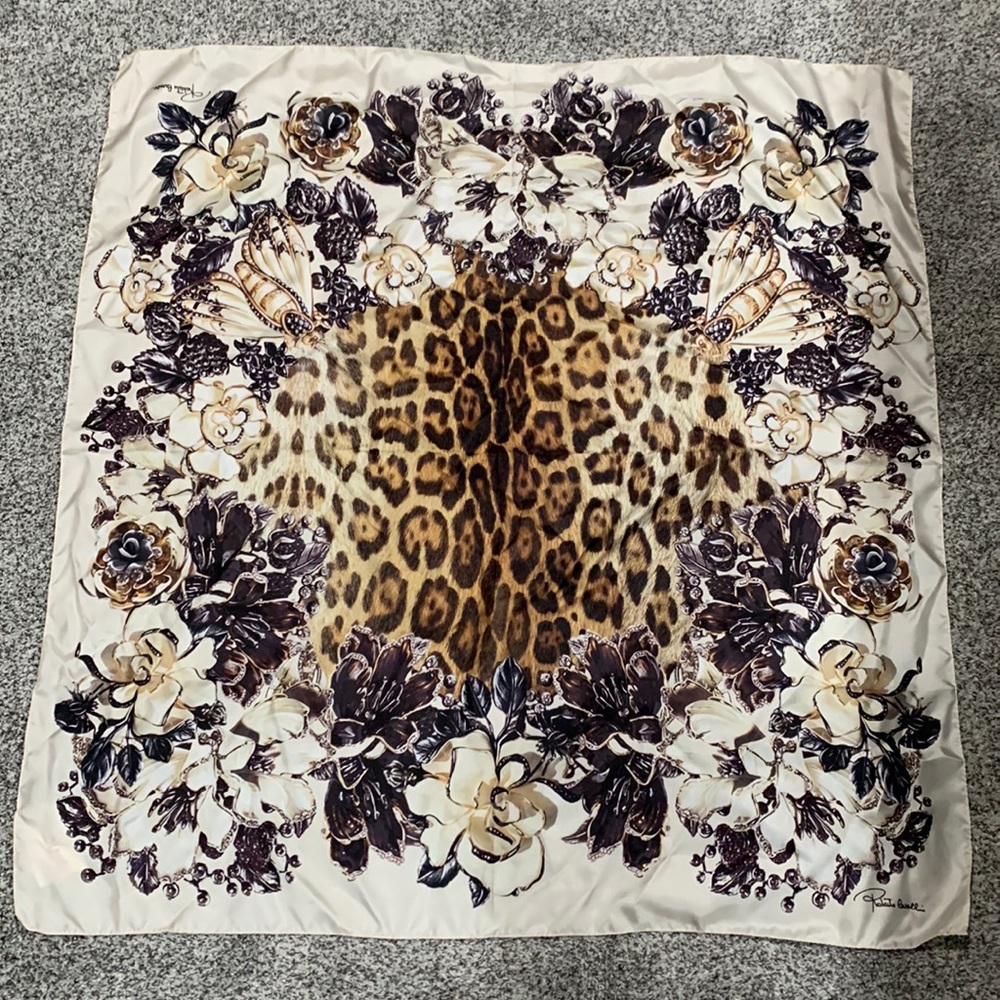 Roberto Cavalli NWOT Silk Scarf